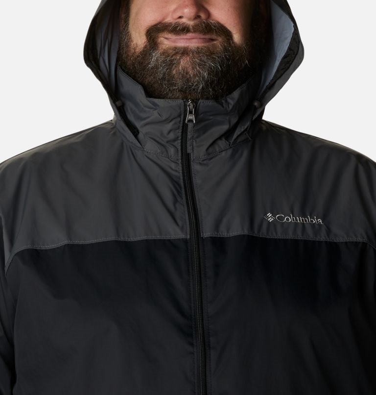 Men's Columbia Glennaker Lake Rain Jackets Black | Plus Size CA-Q5603